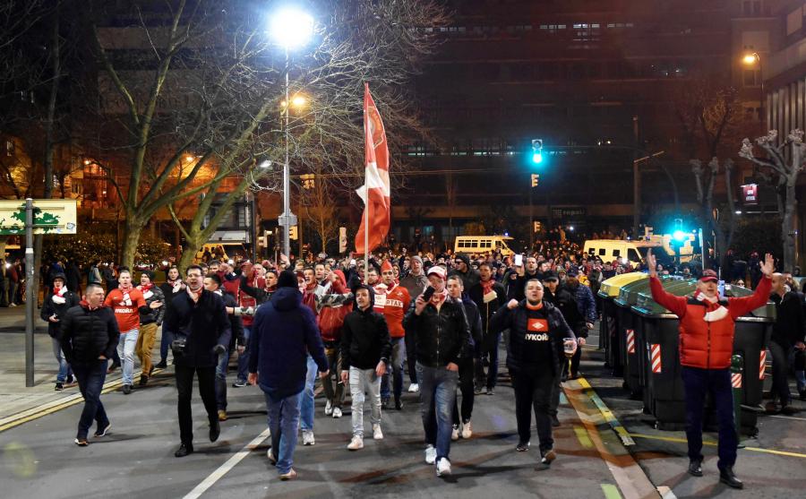 Zamieszki z udziałem kibiców Athleticu Bilbao i Spartaka Moskwa