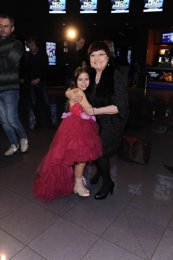 Krystyna Tkacz i Julia Kustowna premierze filmu "Pech to nie grzech" 17 grudnia 2018