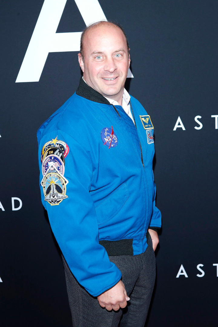 Amerykański astronauta Garrett Reisman na premierze filmu "Ad Astra"