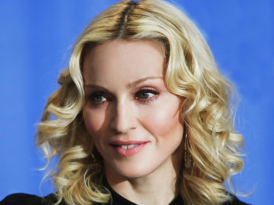 Madonna na festiwalu w Berlinie, gdzie pokazała swój debiut reżyserski – film "Mądrość i sex" w 2008 roku