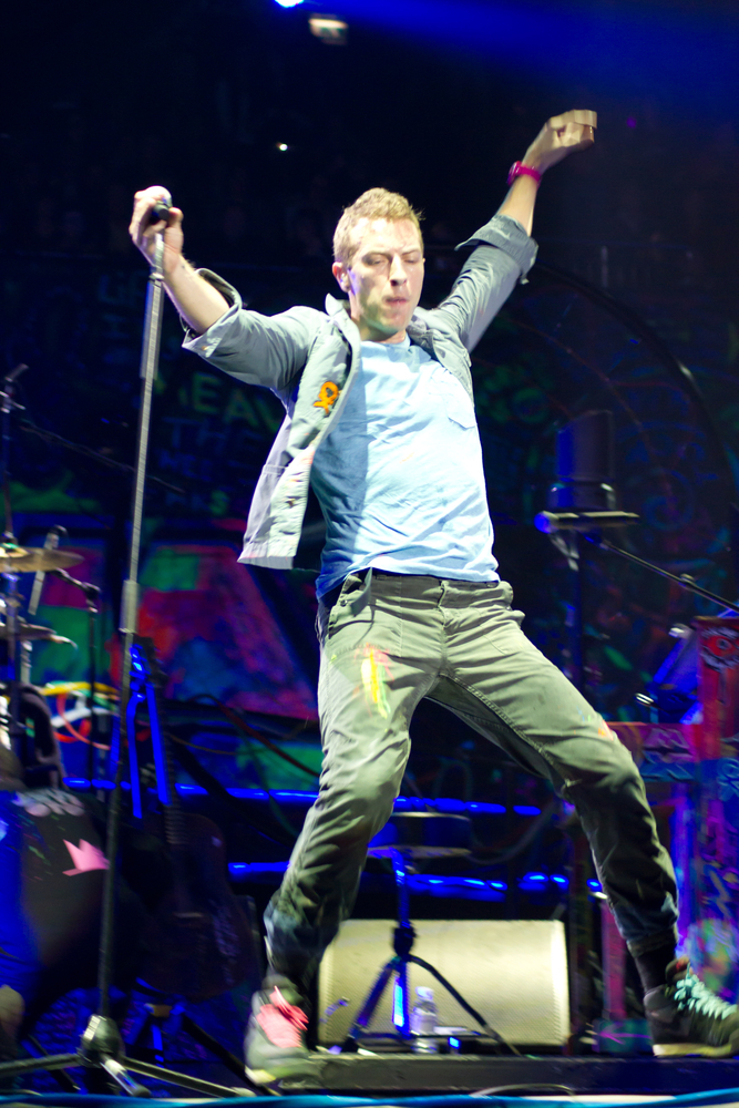 Coldplay w hali O2 Arena w Londynie