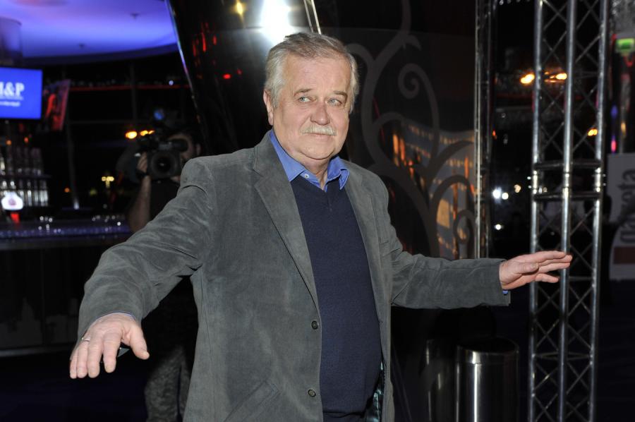 Marian Dziędziel na premierze "Drogówki"