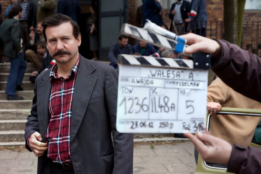 Robert Więckiewicz jako Lech Wałęsa w filmie "Wałęsa. Człowiek z nadziei"