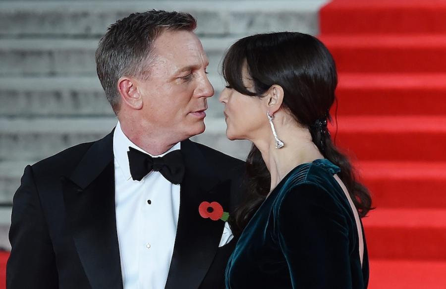 Daniel Craig i Monica Bellucci na światowej premierze "Spectre"