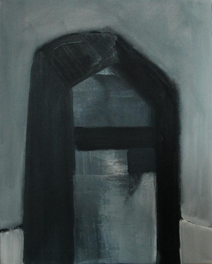 "Szkice do portretu 13", Cezary Bednarczyk, olej na płótnie, 50x40 cm