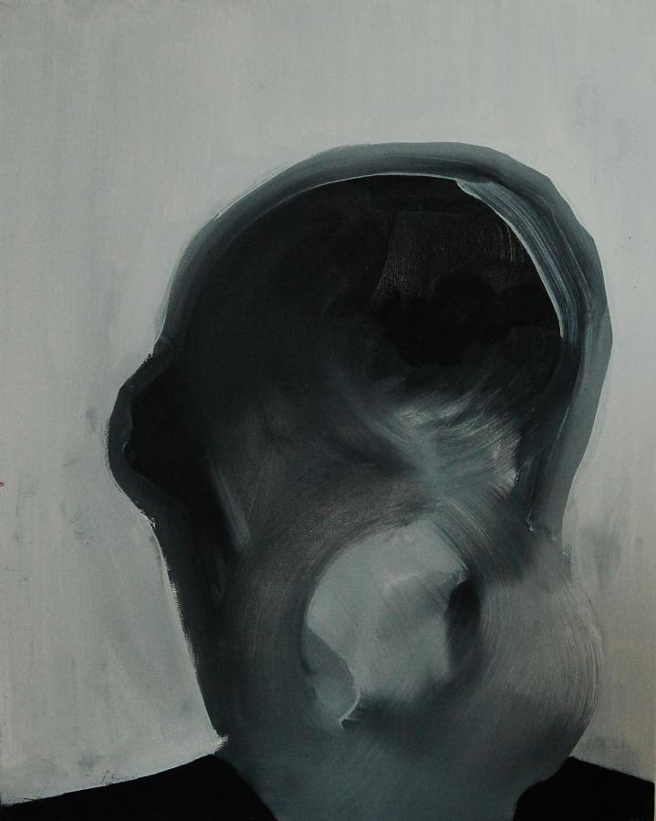 "Szkice do portretu 24", Cezary Bednarczyk, olej na płótnie, 50x40 cm