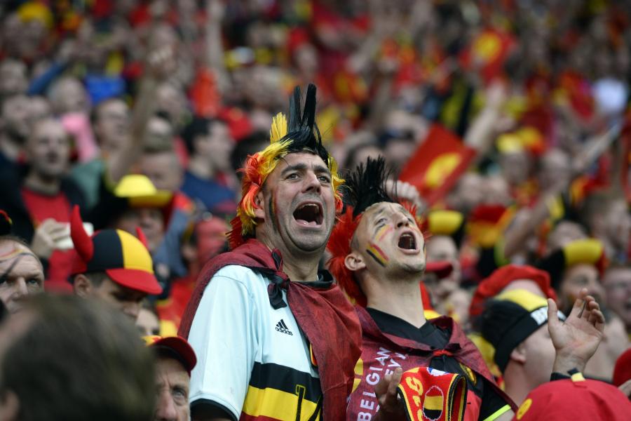 Kibice reprezentacji Belgii naprawdę mają "diabelską" fantazję