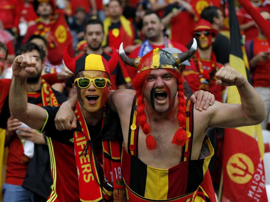 Kibice reprezentacji Belgii naprawdę mają "diabelską" fantazję
