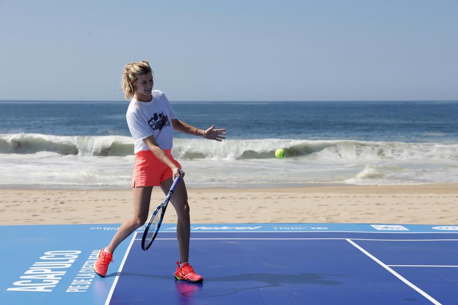 Eugenie Bouchard i Juan Martin del Potro promowali turniej w Meksyku